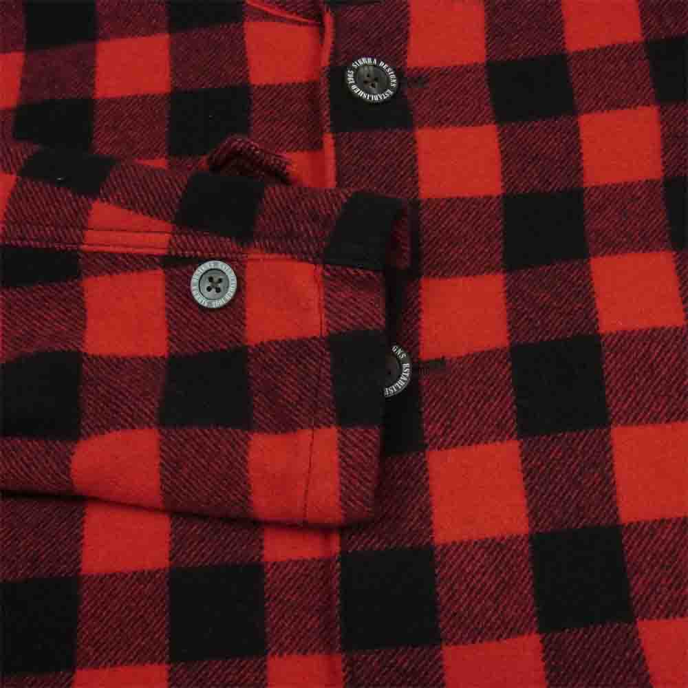SIERRA DESIGNS シエラデザイン MILL VALLEY WOOL JACKET ミルバレー ウール ジャケット バッファロー チェック ジャケット レッド系 ブラック系 S【美品】【中古】