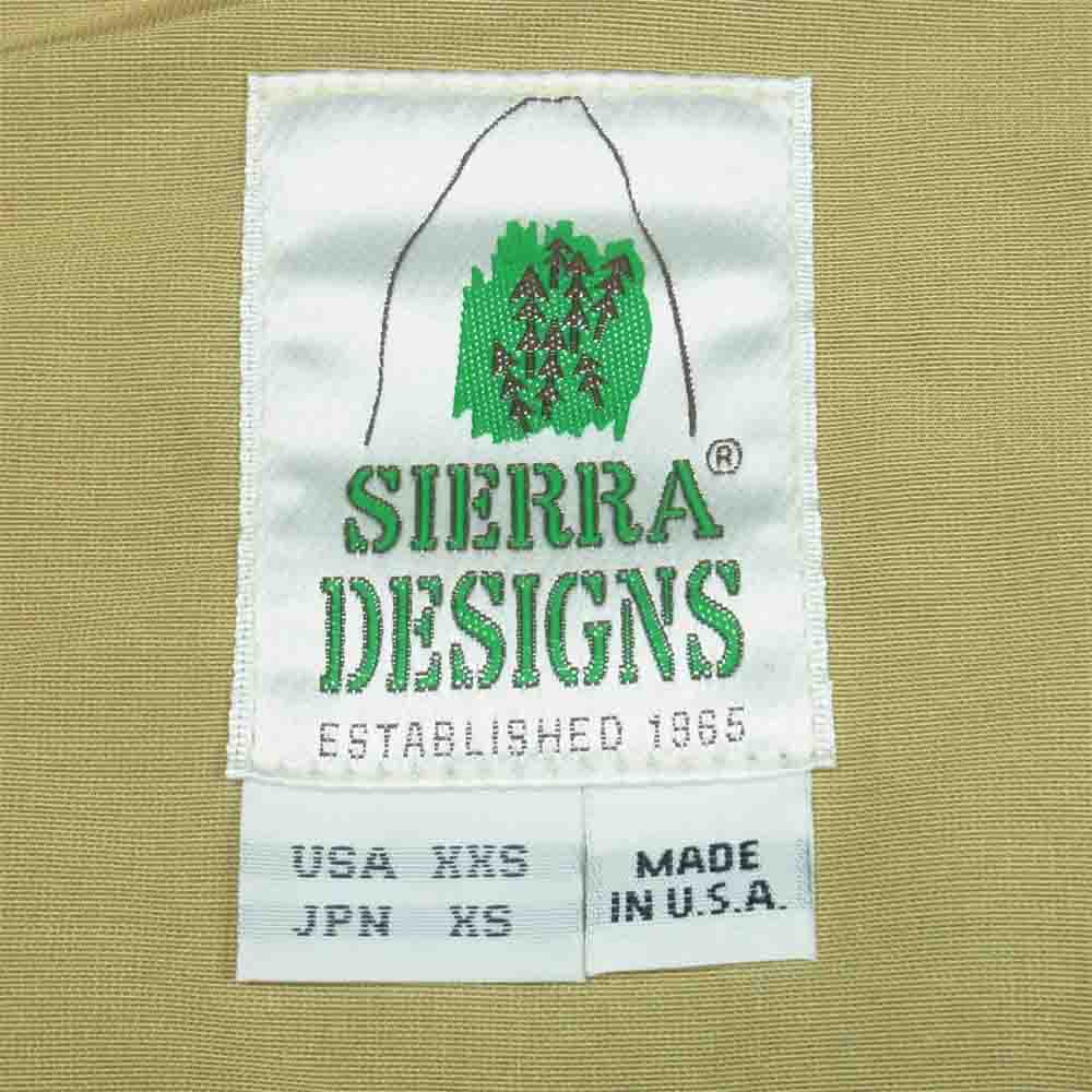 SIERRA DESIGNS シエラデザイン 8001L USA製 60/40 SHORT PARKA ショート マウンテン パーカー ジャケット カーキ系 XS【美品】【中古】