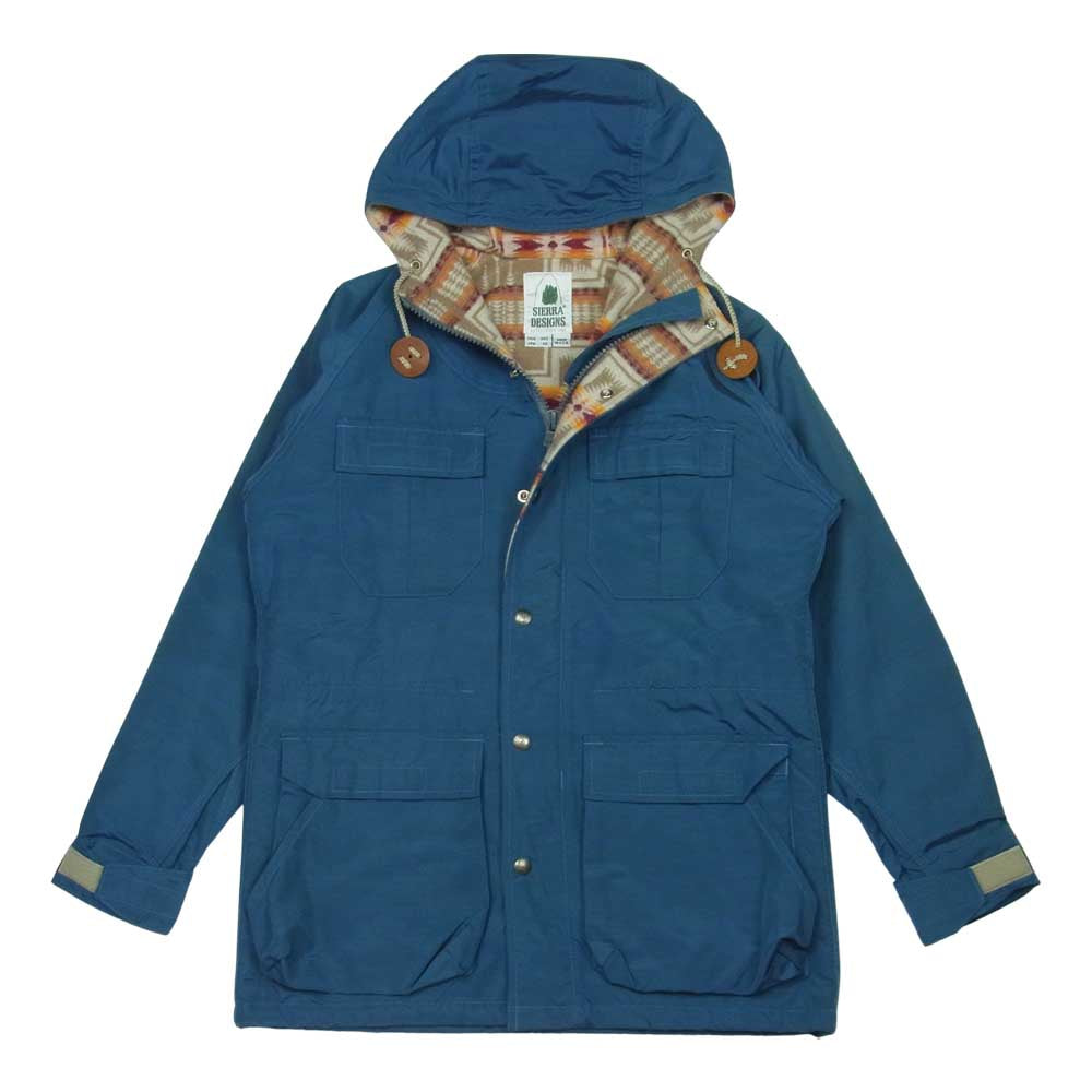 SIERRA DESIGNS シエラデザイン 7921 PENDLETON ペンドルトン USA製 60/40 クロス マウンテンパーカー ジャケット ブルー系 XS【中古】