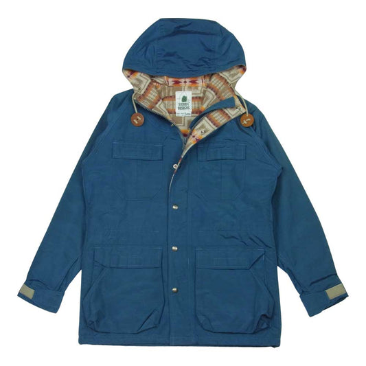 SIERRA DESIGNS シエラデザイン 7921 PENDLETON ペンドルトン USA製 60/40 クロス マウンテンパーカー ジャケット ブルー系 XS【中古】