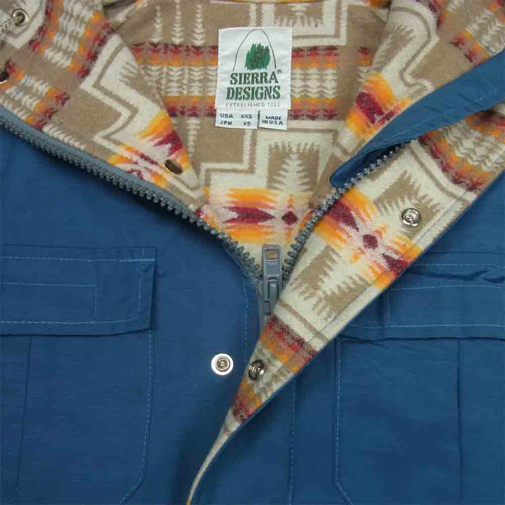 SIERRA DESIGNS シエラデザイン 7921 PENDLETON ペンドルトン USA製 60/40 クロス マウンテンパーカー ジャケット ブルー系 XS【中古】