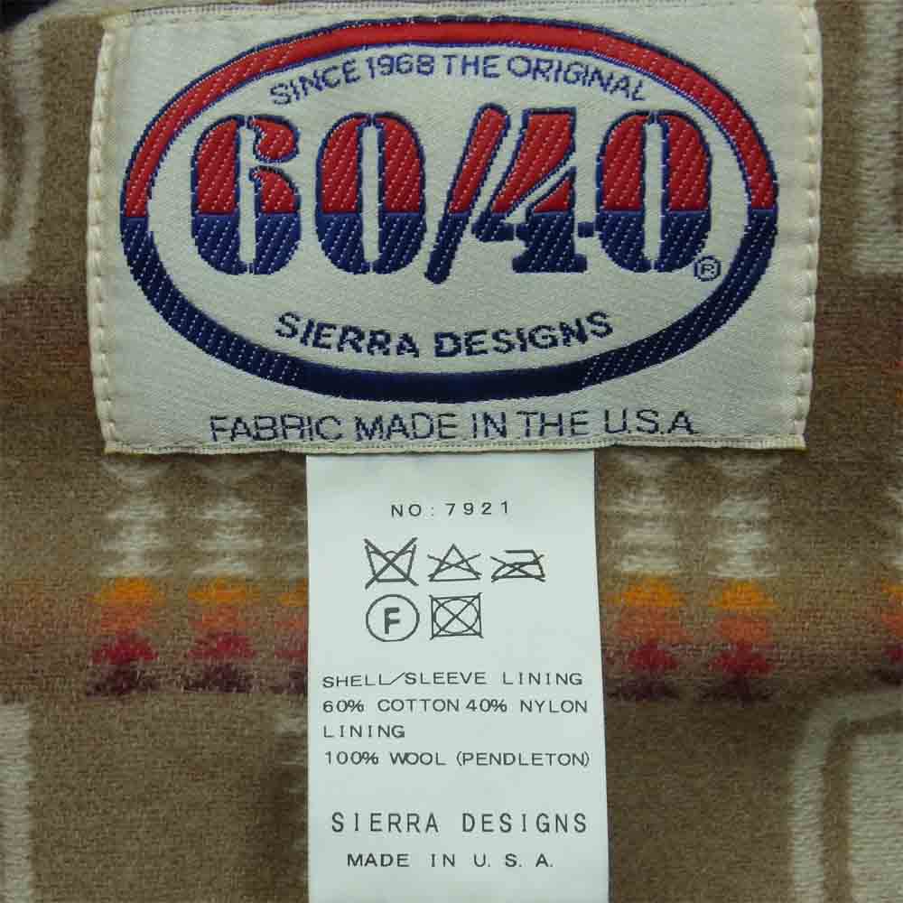 SIERRA DESIGNS シエラデザイン 7921 PENDLETON ペンドルトン USA製 60/40 クロス マウンテンパーカー ジャケット ブルー系 XS【中古】