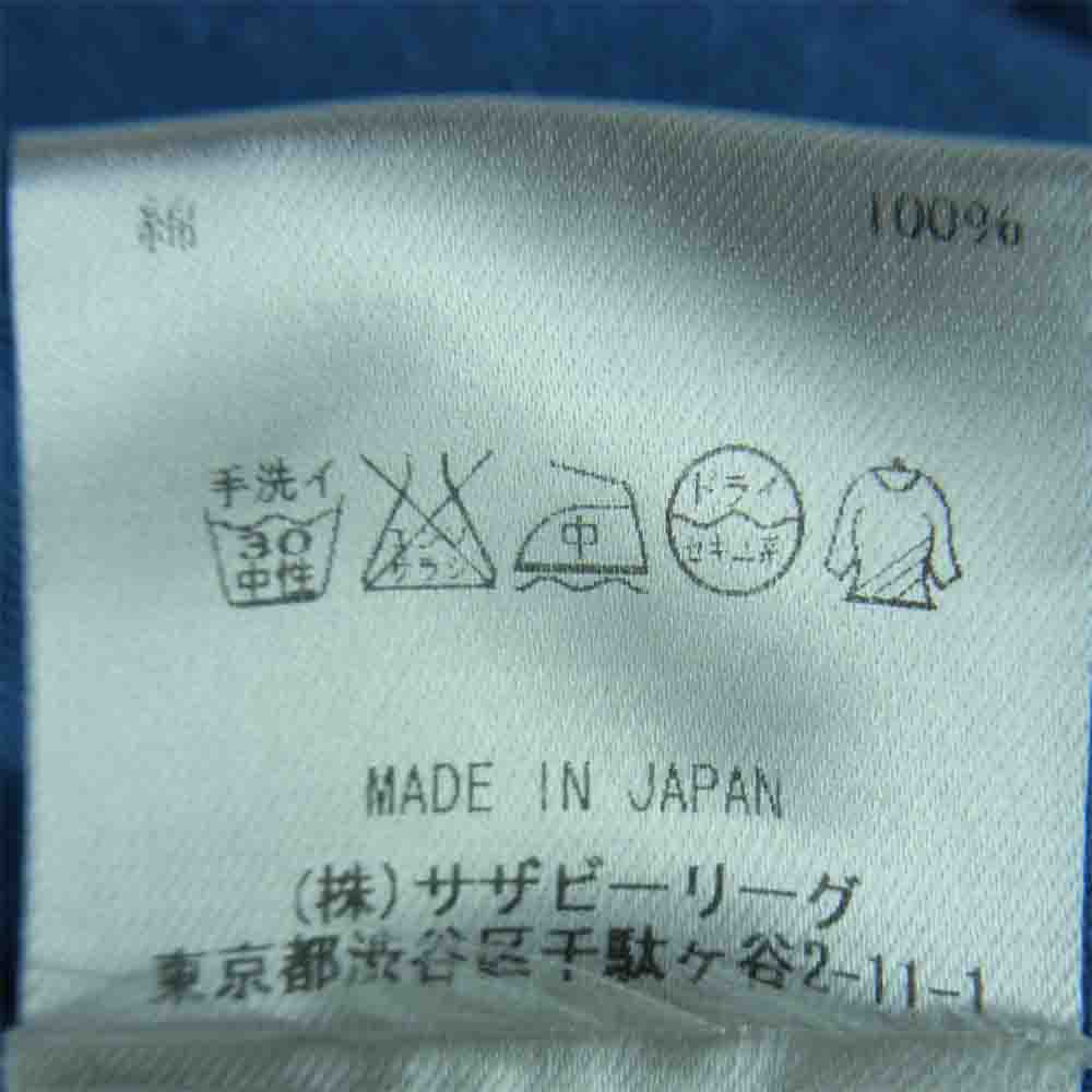 Ron Herman ロンハーマン 312070127-1071 ガーゼ 長袖 シャツ コットン 日本製 インディゴブルー系 L【中古】