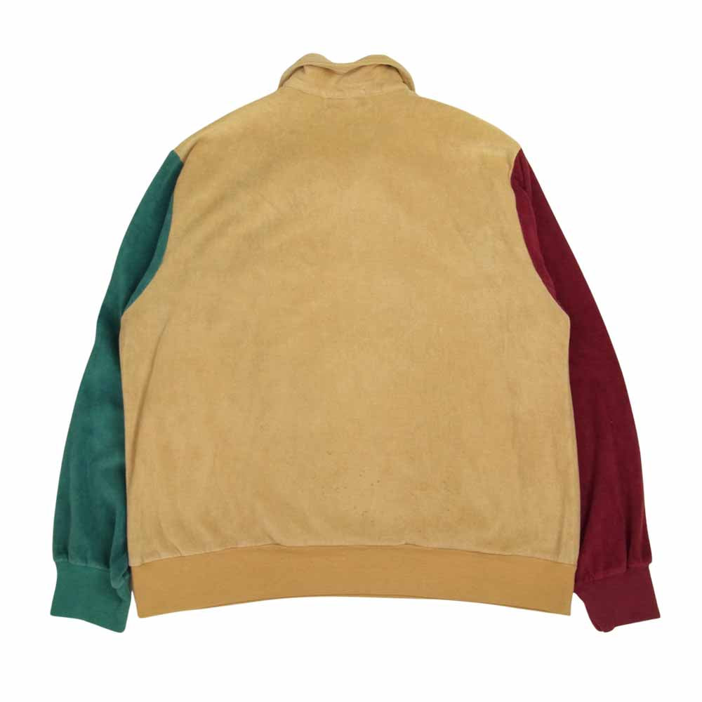 タウンクラフト ヴィンテージ ベロア クレイジー パターン プルオーバー シャツ ベージュ系 L【中古】
