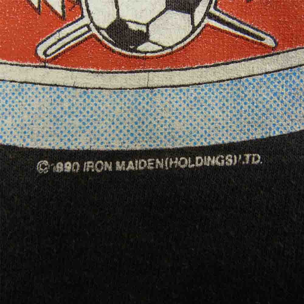 アイアン メイデン ヴィンテージ 90s 1990 ツアーTシャツ ロックTシャツ バンドTシャツ ブラック系【中古】
