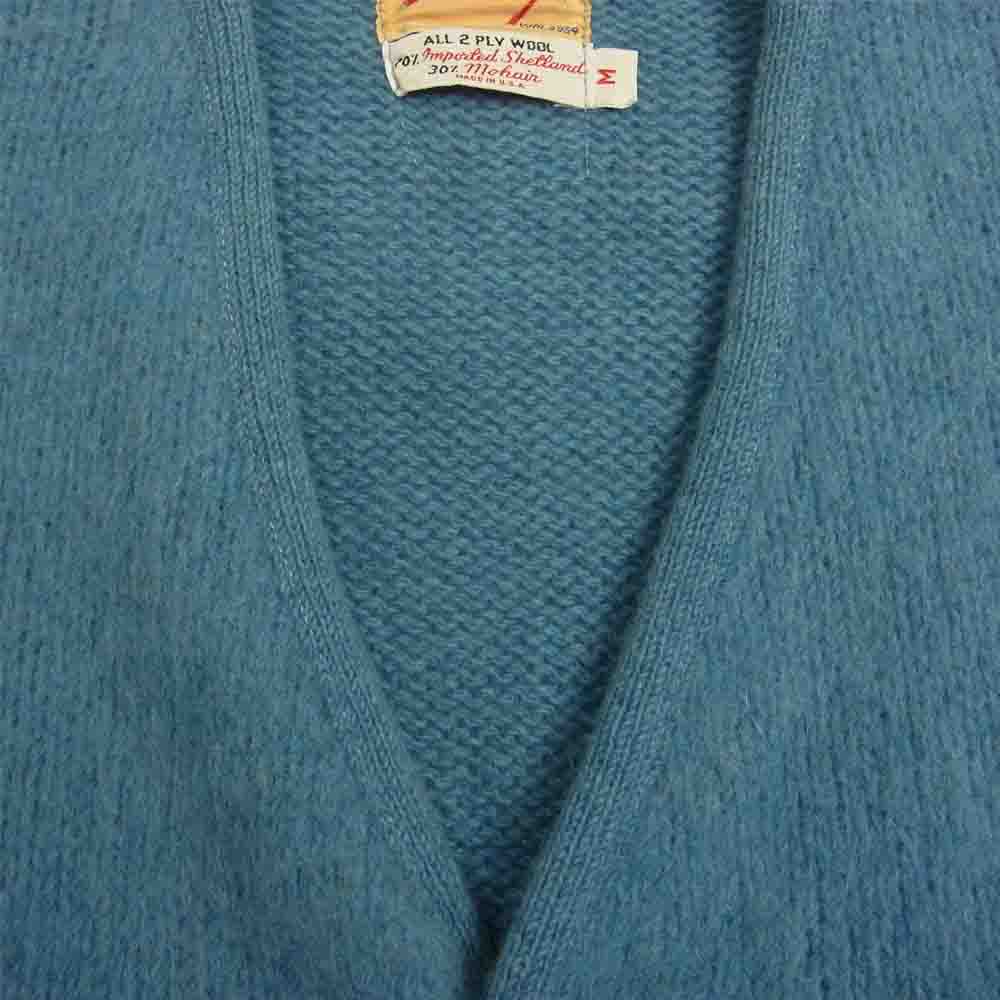 SARBY ビンテージ USA製 50s 60s モヘア ウール カーディガン グリーン系 M【中古】
