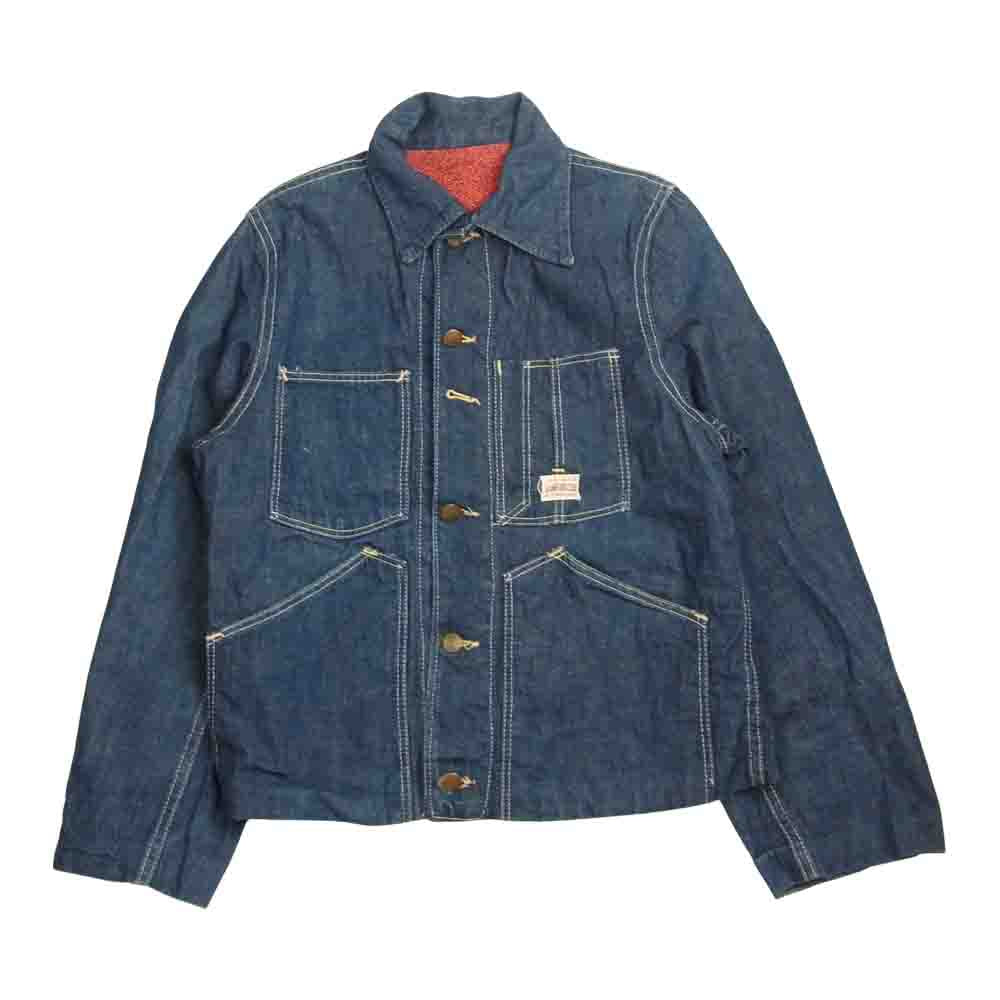 レッドボール ヴィンテージ 50s 60s 裏地総柄 カバーオール ジャケット インディゴブルー系【中古】