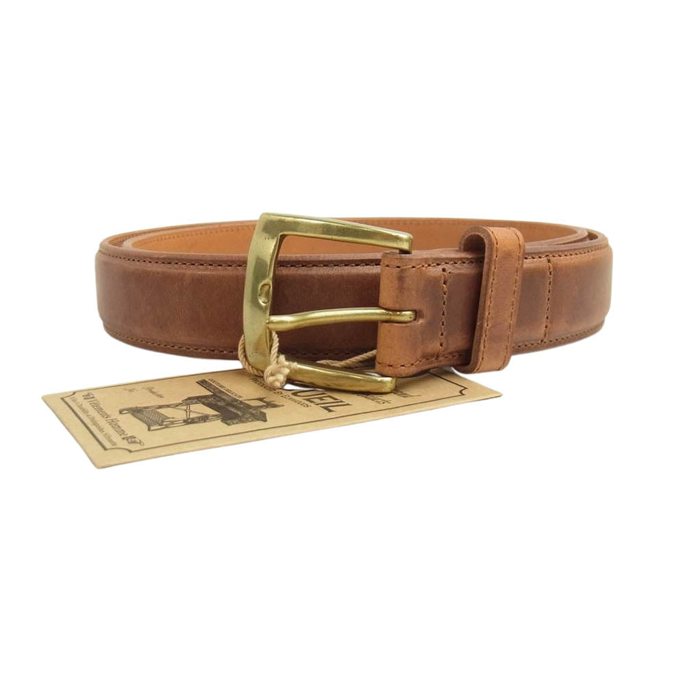 ORGUEIL オルゲイユ OR-7228 FEATHER EDGE BELT フェザー エッジ ベルト ブラウン系【新古品】【未使用】【中古】