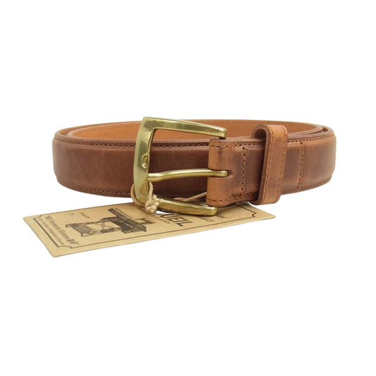 ORGUEIL オルゲイユ OR-7228 FEATHER EDGE BELT フェザー エッジ ベルト ブラウン系【新古品】【未使用】【中古】