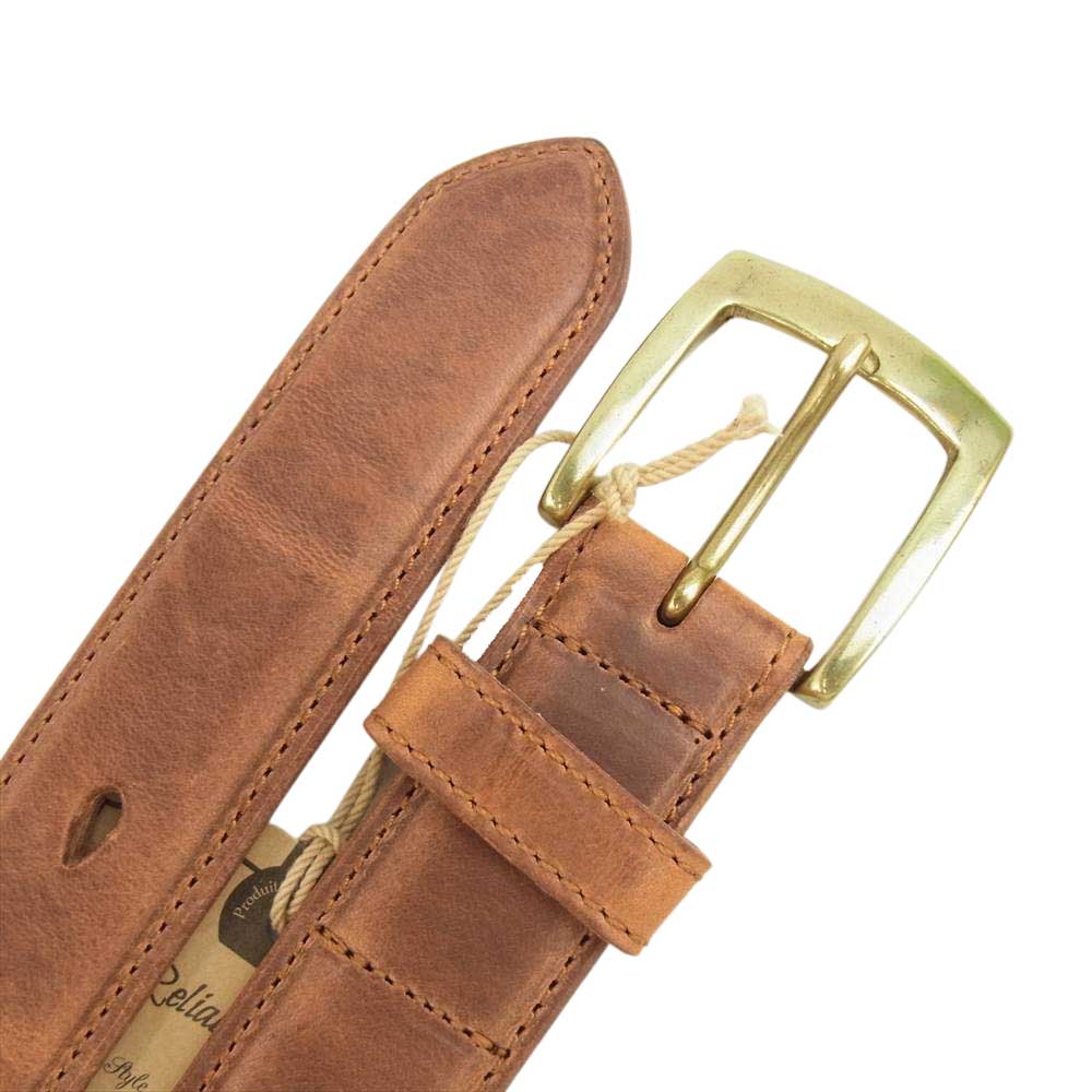 ORGUEIL オルゲイユ OR-7228 FEATHER EDGE BELT フェザー エッジ ベルト ブラウン系【新古品】【未使用】【中古】