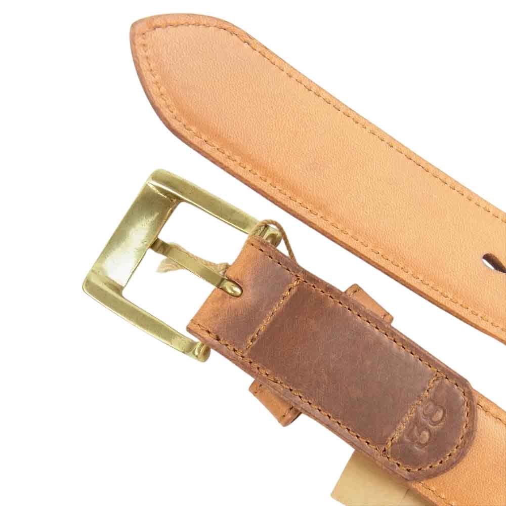 ORGUEIL オルゲイユ OR-7228 FEATHER EDGE BELT フェザー エッジ ベルト ブラウン系【新古品】【未使用】【中古】