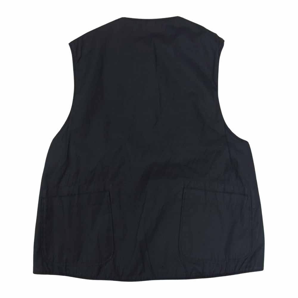 Engineered Garments エンジニアードガーメンツ Over Vest コットンリネン ウール リバーシブル オーバー ベスト グレー系 S【中古】