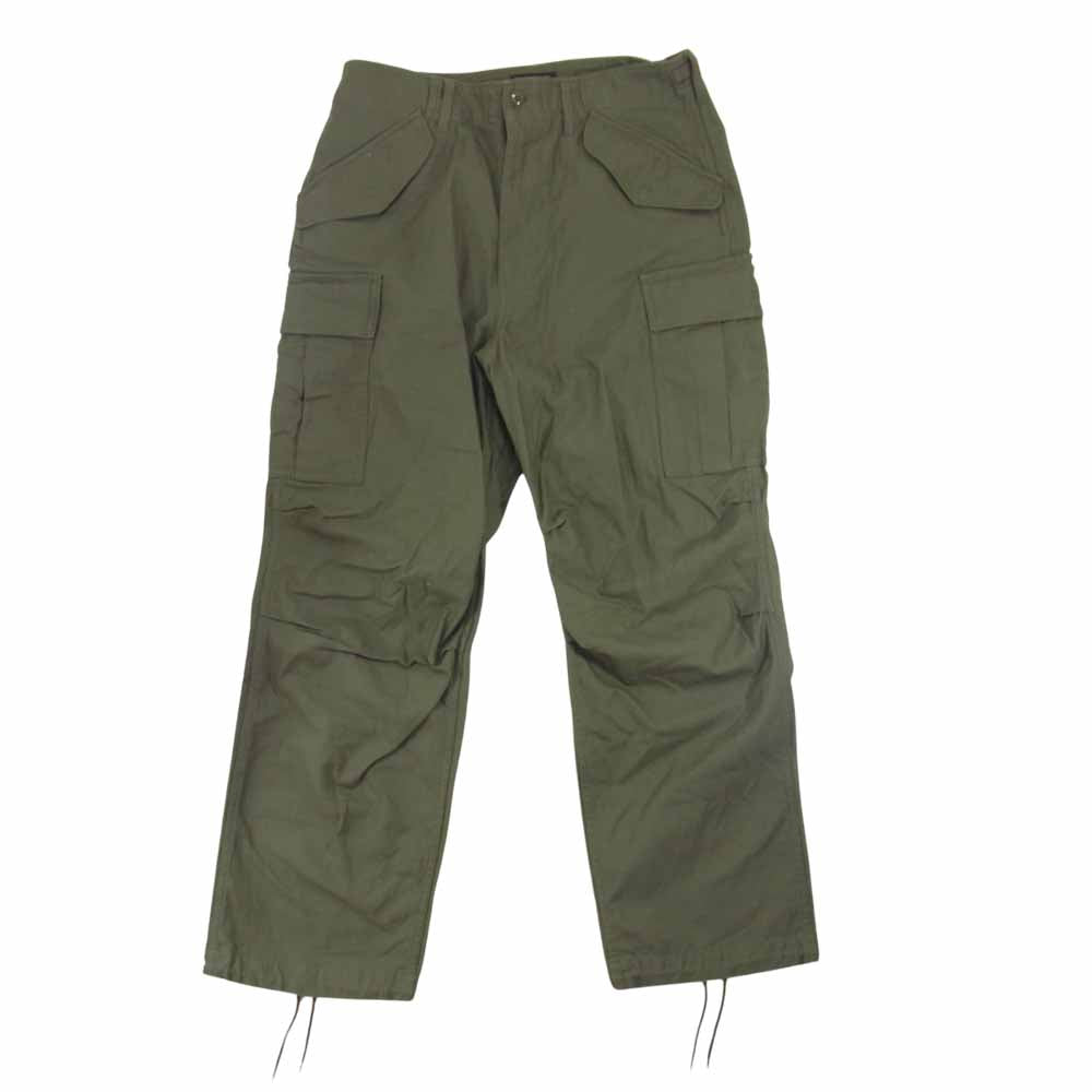 A VONTADE アボンタージ M-1951 Trousers Modify ミリタリー バックサテン フィールドトラウザー カーゴパンツ カーキ系 M【中古】