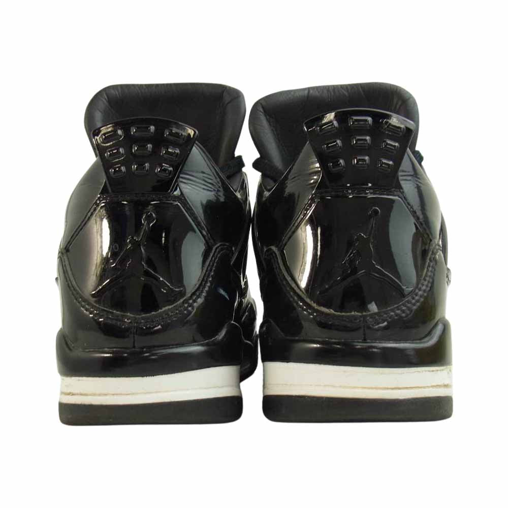 NIKE AIR JORDAN ナイキ ジョーダン 719864-010 11 LAB 4 パテント レザー スニーカー ブラック系 26cm【中古】