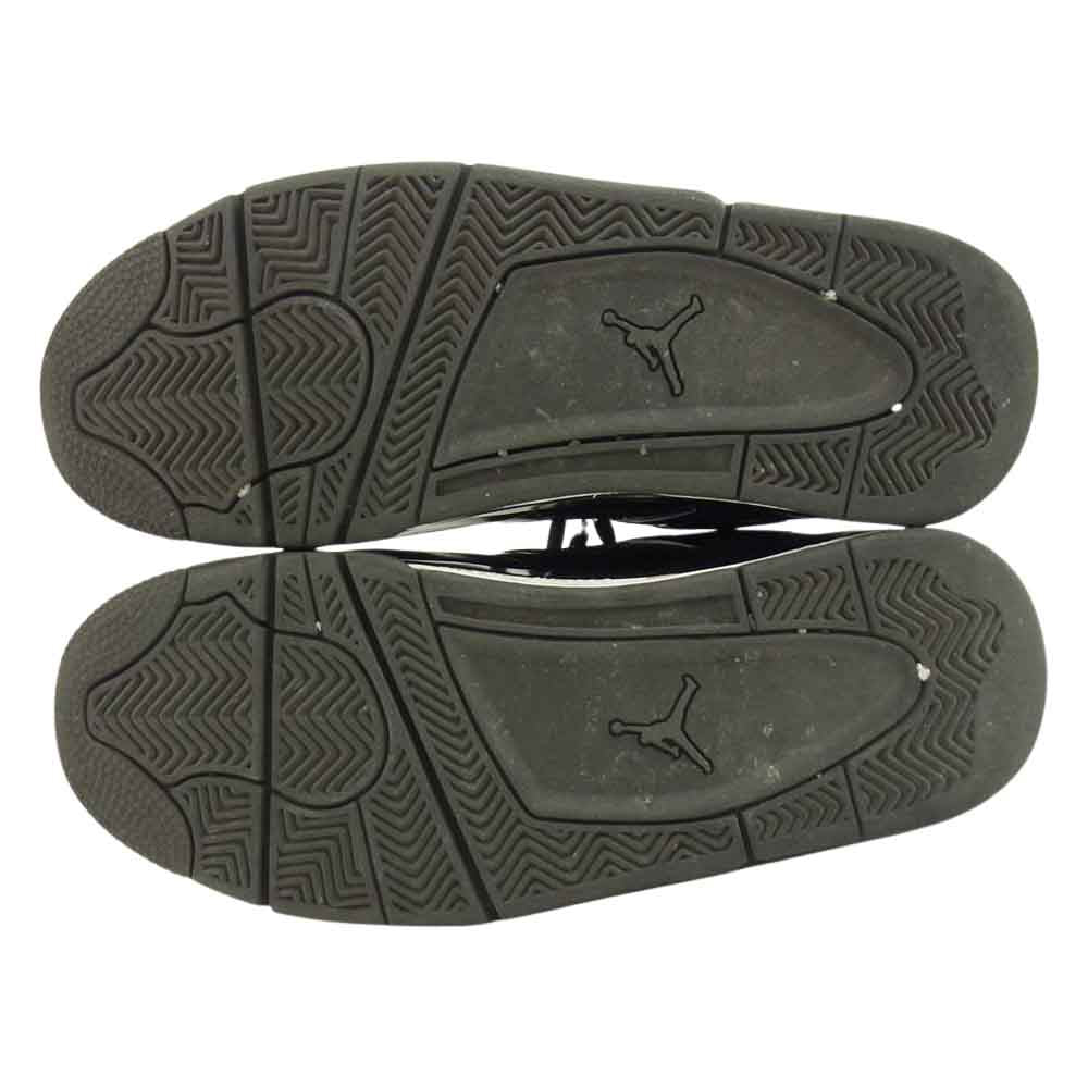 NIKE AIR JORDAN ナイキ ジョーダン 719864-010 11 LAB 4 パテント レザー スニーカー ブラック系 26cm【中古】