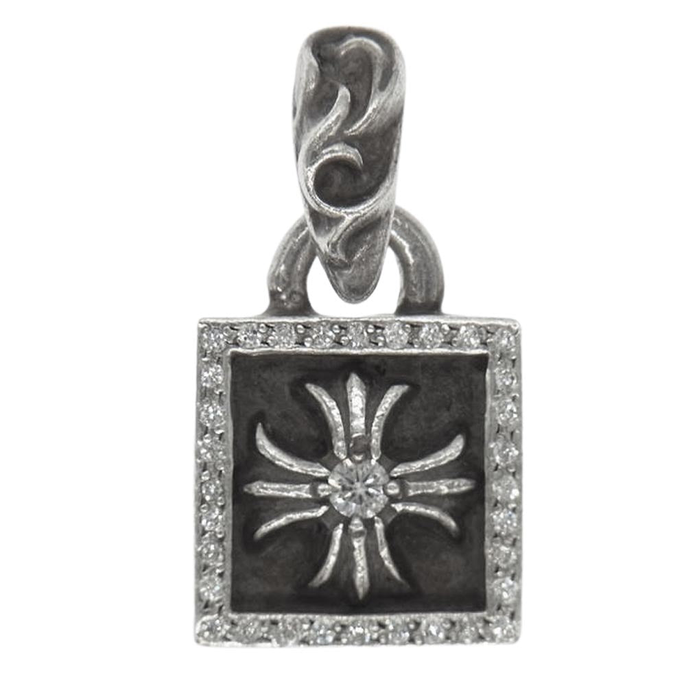 CHROME HEARTS クロムハーツ（原本無） FRAMED CH PLUS P/D フレームド CHプラス ダイヤ シルバー系【中古】
