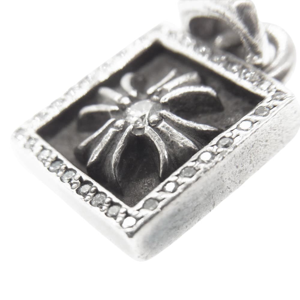 CHROME HEARTS クロムハーツ（原本無） FRAMED CH PLUS P/D フレームド CHプラス ダイヤ シルバー系【中古】