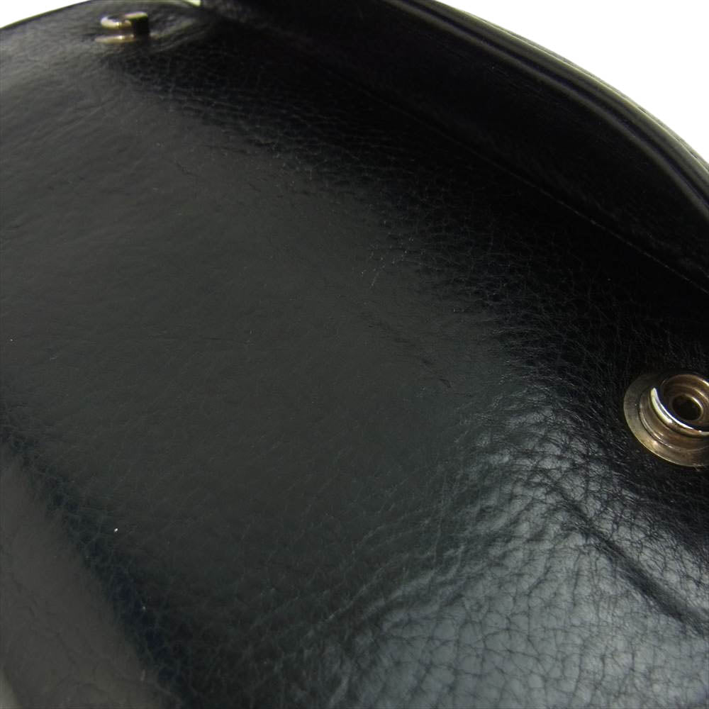 CHROME HEARTS クロムハーツ（原本無） WAVE WALLET ウェーブウォレット クロスボール ボタン ブラック系【中古】