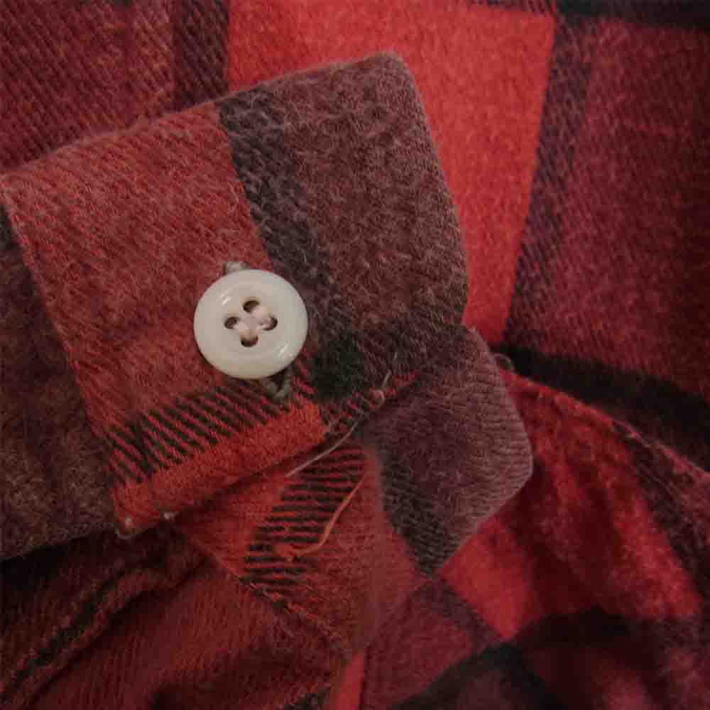 BIG MAC ビッグマック 70'S JC PENNEY ネル チェック シャツ レッド系 M【中古】