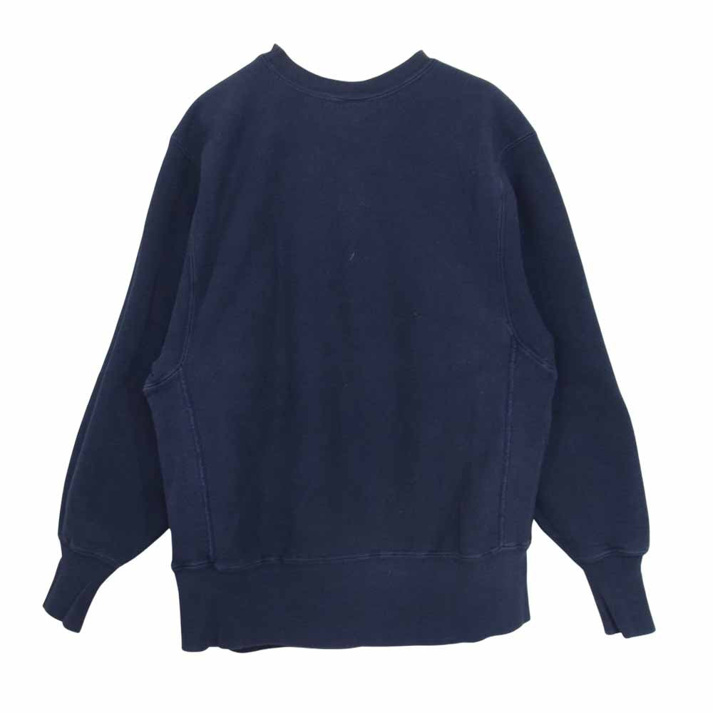Champion チャンピオン 青単タグ リバースウィーブ USNA NAVAL ACADEMY カレッジ スウェット ネイビー系 M【中古】