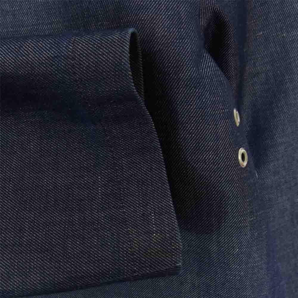 Mackintosh マッキントッシュ 英国製 DUNKELD デニム ダンケルド ゴム引き ステンカラーコート ネイビー系 38【中古】