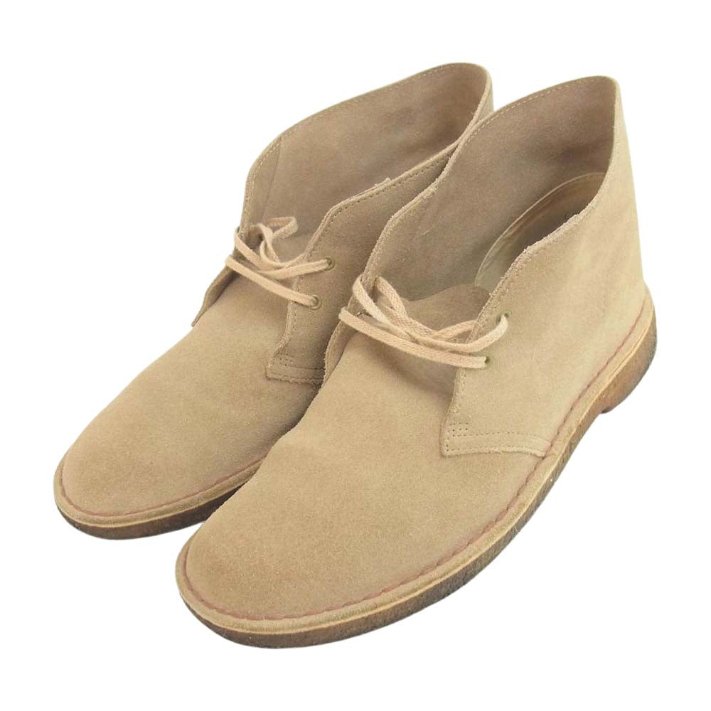 Clarks クラークス スエード デザート ブーツ ベージュ系 US10.5【中古】