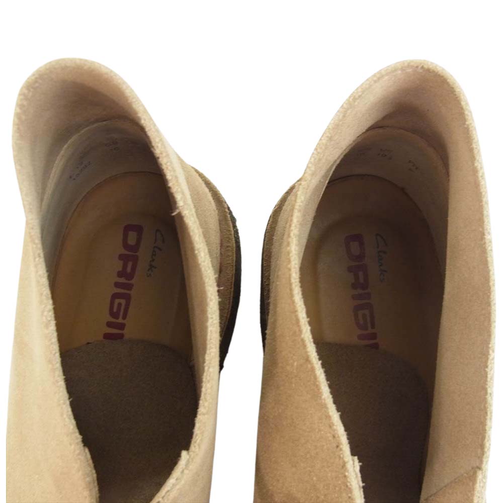 Clarks クラークス スエード デザート ブーツ ベージュ系 US10.5【中古】