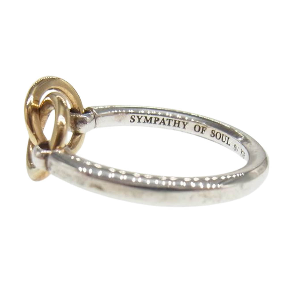 シンパシーオブソウル R1811SY8L Unity Double Ring Silver × K18 Yellow Gold ユニティ ダブル リング シルバー系【中古】