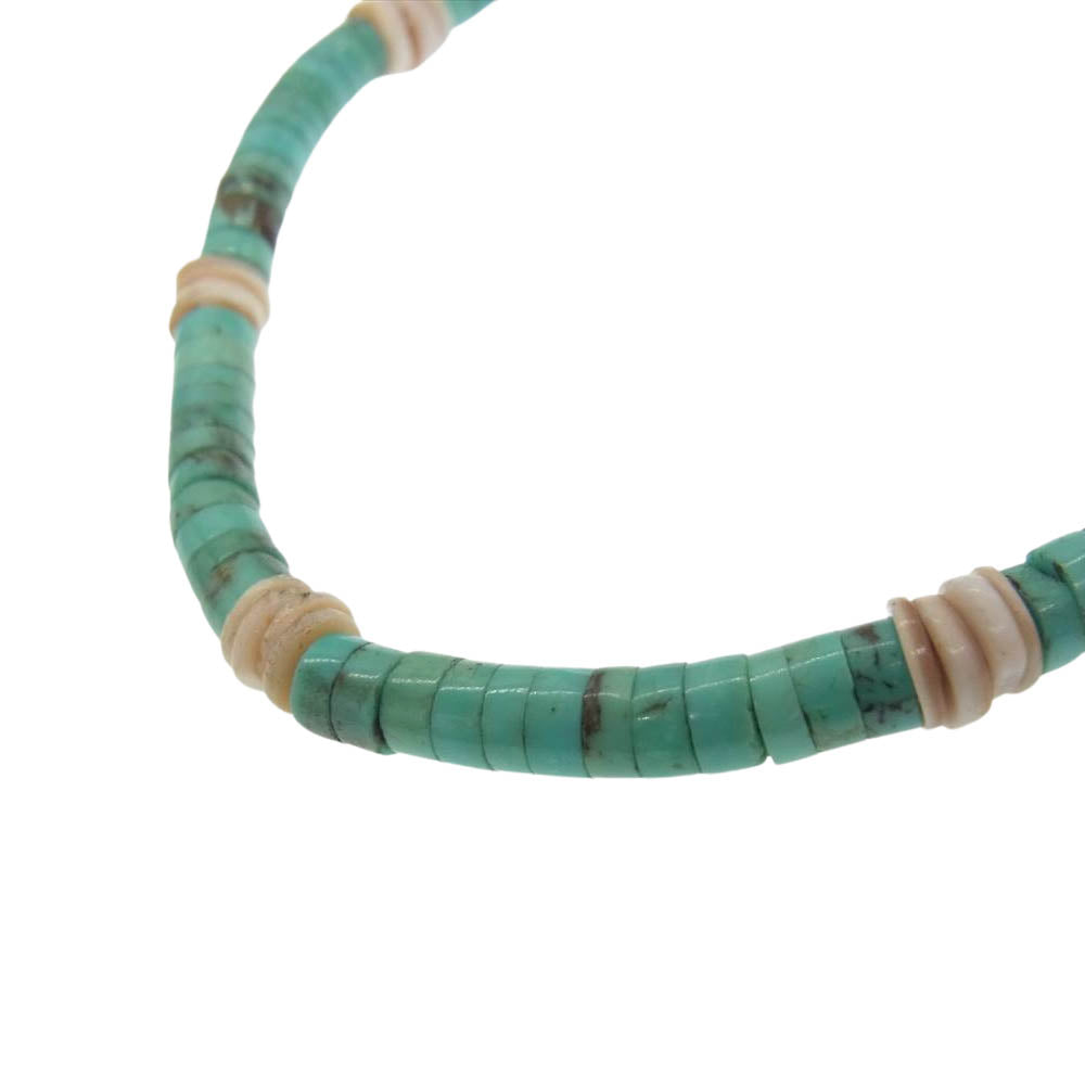 ラッキージョン ターコイズ ビーズ ネックレス【中古】