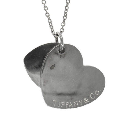 TIFFANY&Co. ティファニー ダブル ハート ネックレス シルバー系【中古】