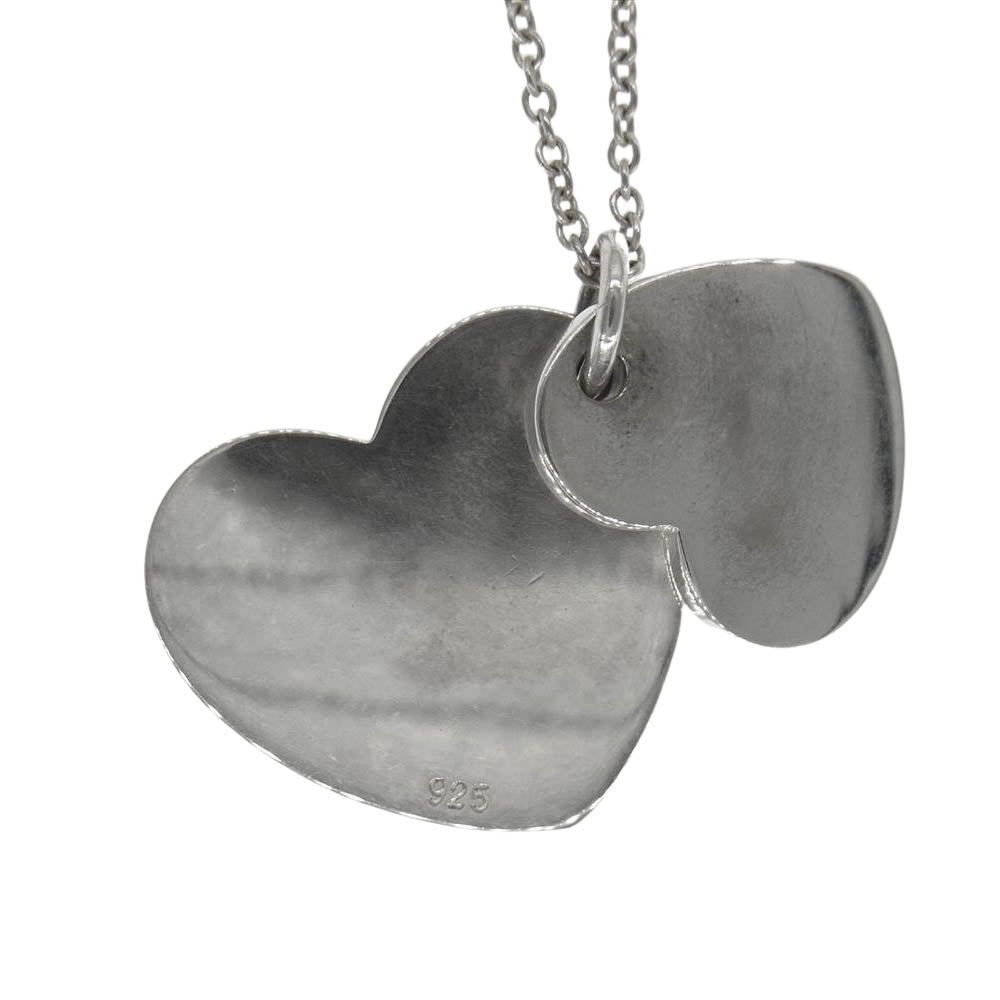 TIFFANY&Co. ティファニー ダブル ハート ネックレス シルバー系【中古】
