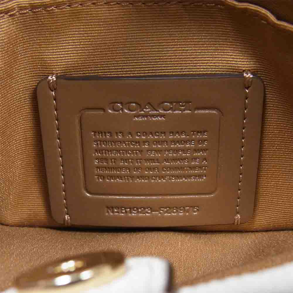 COACH コーチ F28976 キャリーオール 2way バッグ ホワイト系【極上美品】【中古】