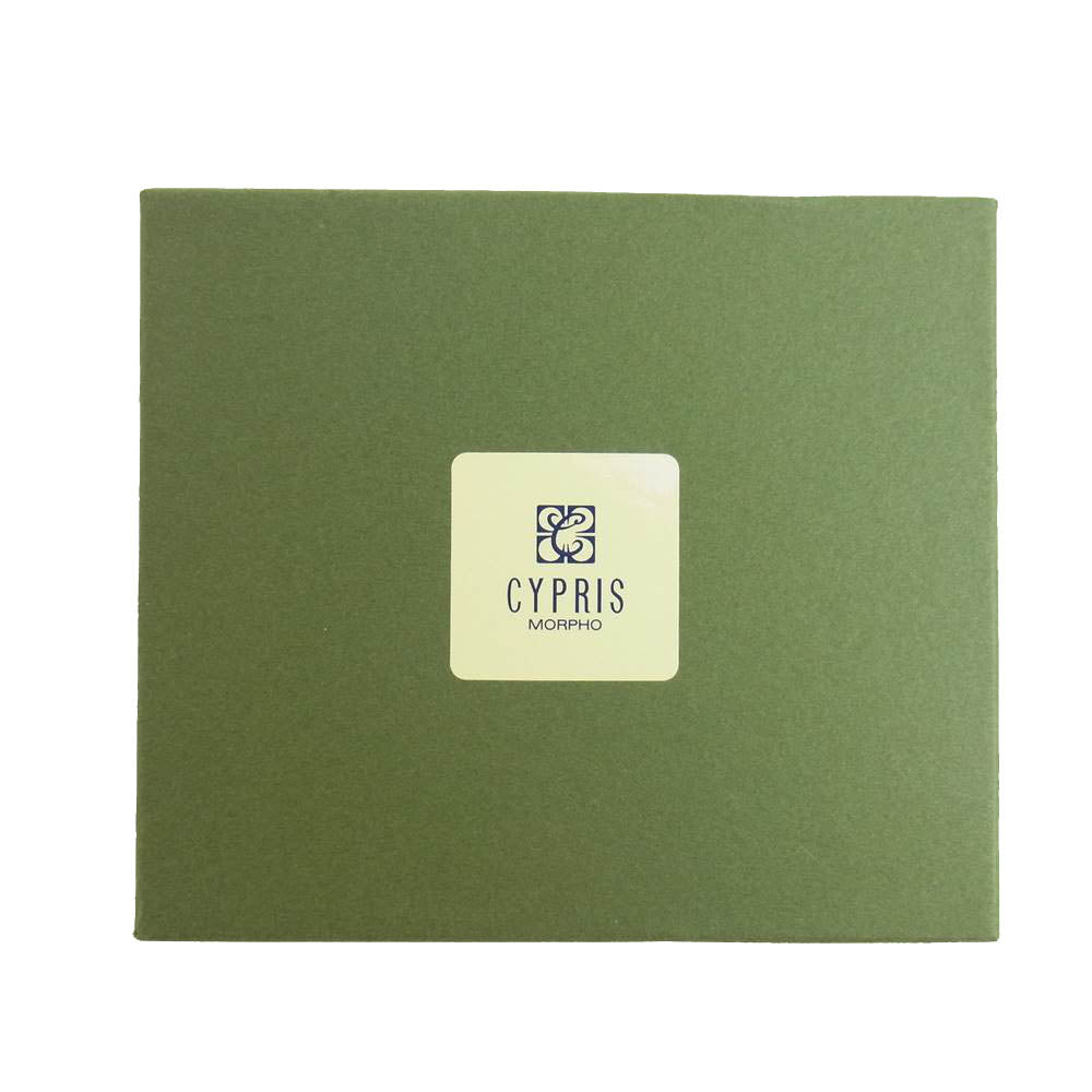 キプリス 5611 コードバン 二つ折り財布 ブラック系【中古】