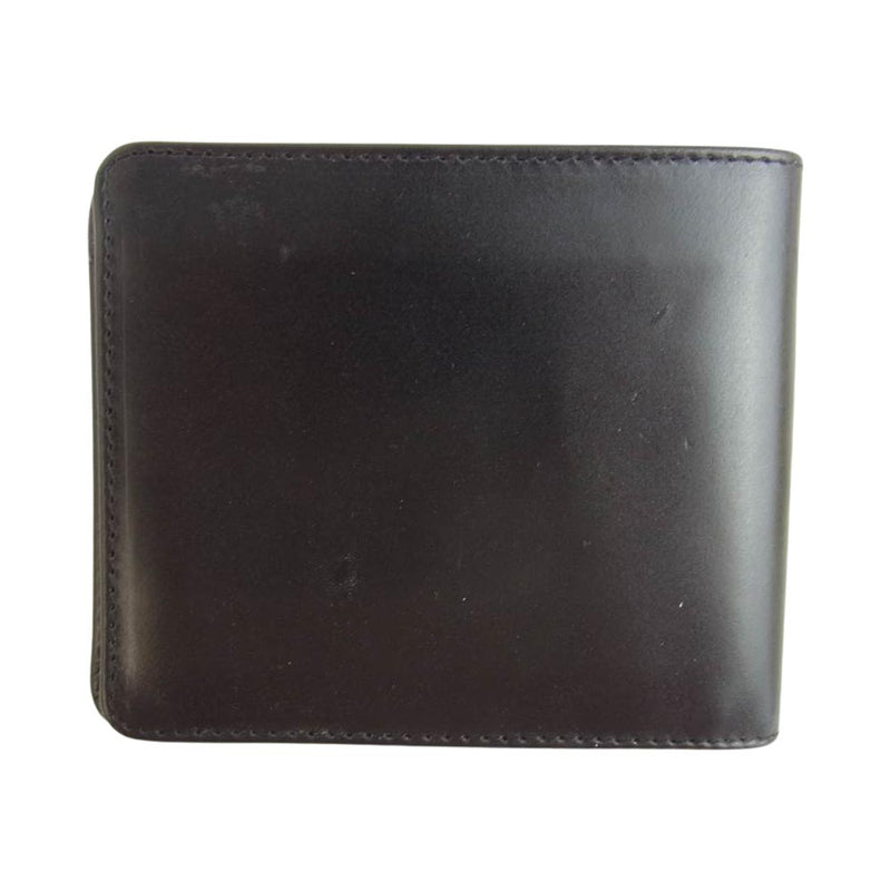 GLENROYAL グレンロイヤル 03-6007 NEW SMALL WALLET ブライドルレザー 二つ折り財布 ブラック系【中古】