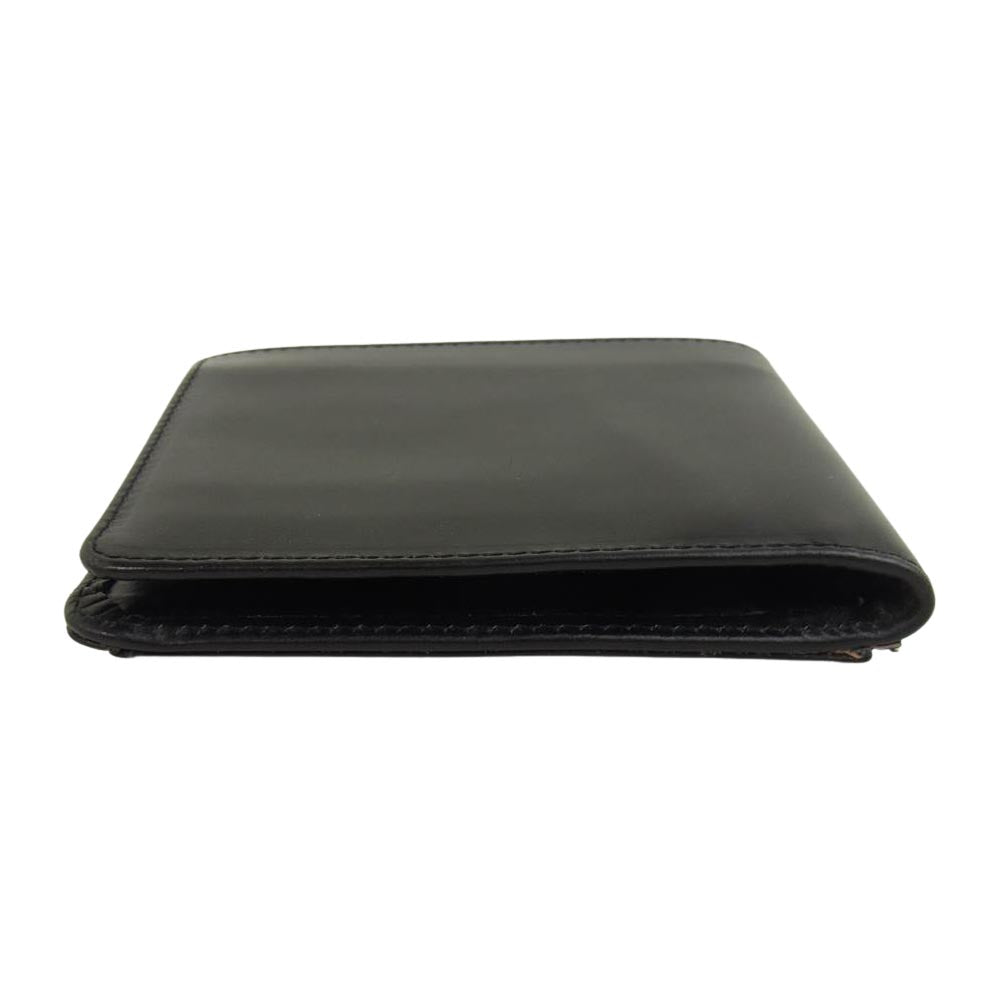 GLENROYAL グレンロイヤル 03-6007 NEW SMALL WALLET ブライドルレザー 二つ折り財布 ブラック系【中古】