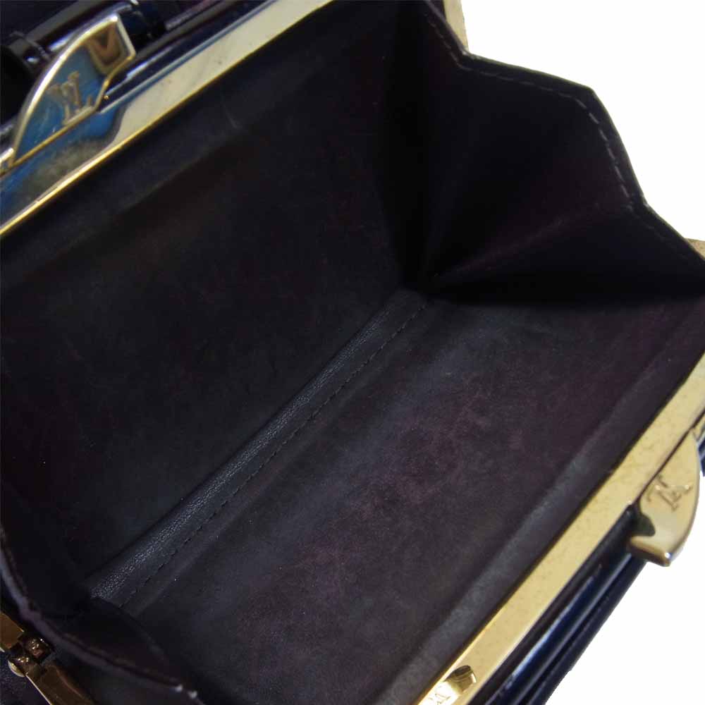 LOUIS VUITTON ルイ・ヴィトン M93521 モノグラム ヴェルニ ポルトフォイユ ヴィエノワ 二つ折り ダークブラウン系【中古】
