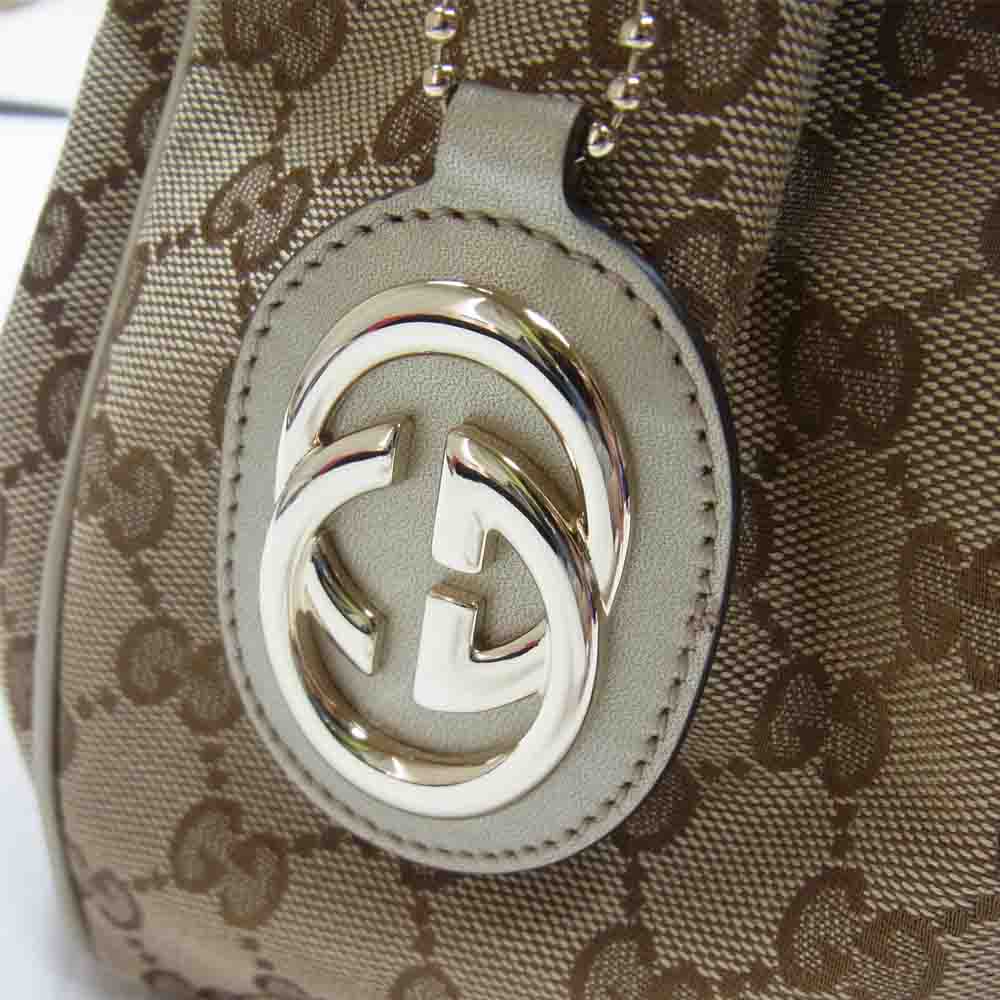GUCCI グッチ 211944 スーキー GGキャンバス ハンド バッグ ベージュ系【中古】