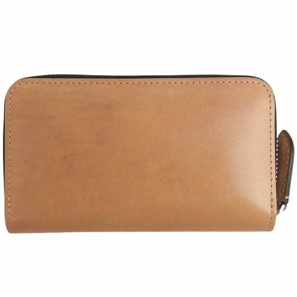ウォームスクラフツ マニュファクチャー CORDVAN ZIPPED MIDDLECASE コードバン ジップ ミドル ケース ベージュ系【美品】【中古】