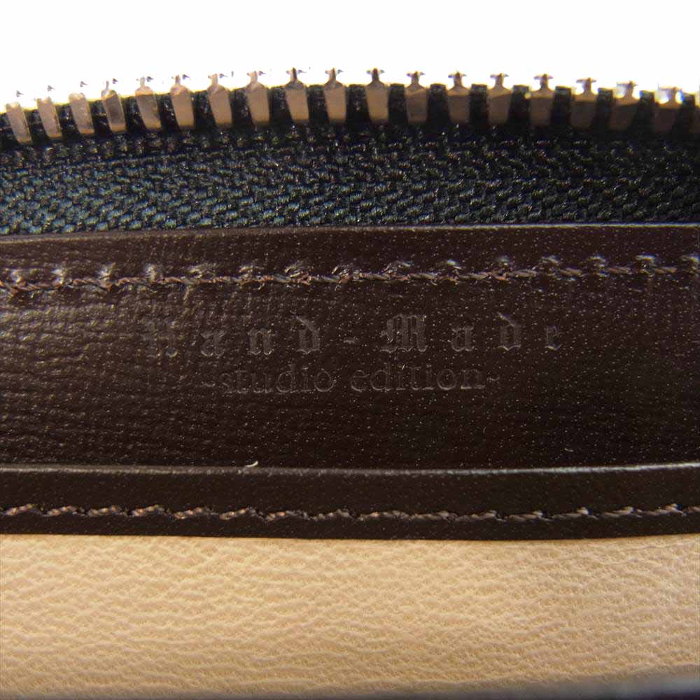 ウォームスクラフツ マニュファクチャー CORDVAN ZIPPED MIDDLECASE コードバン ジップ ミドル ケース ベージュ系【美品】【中古】