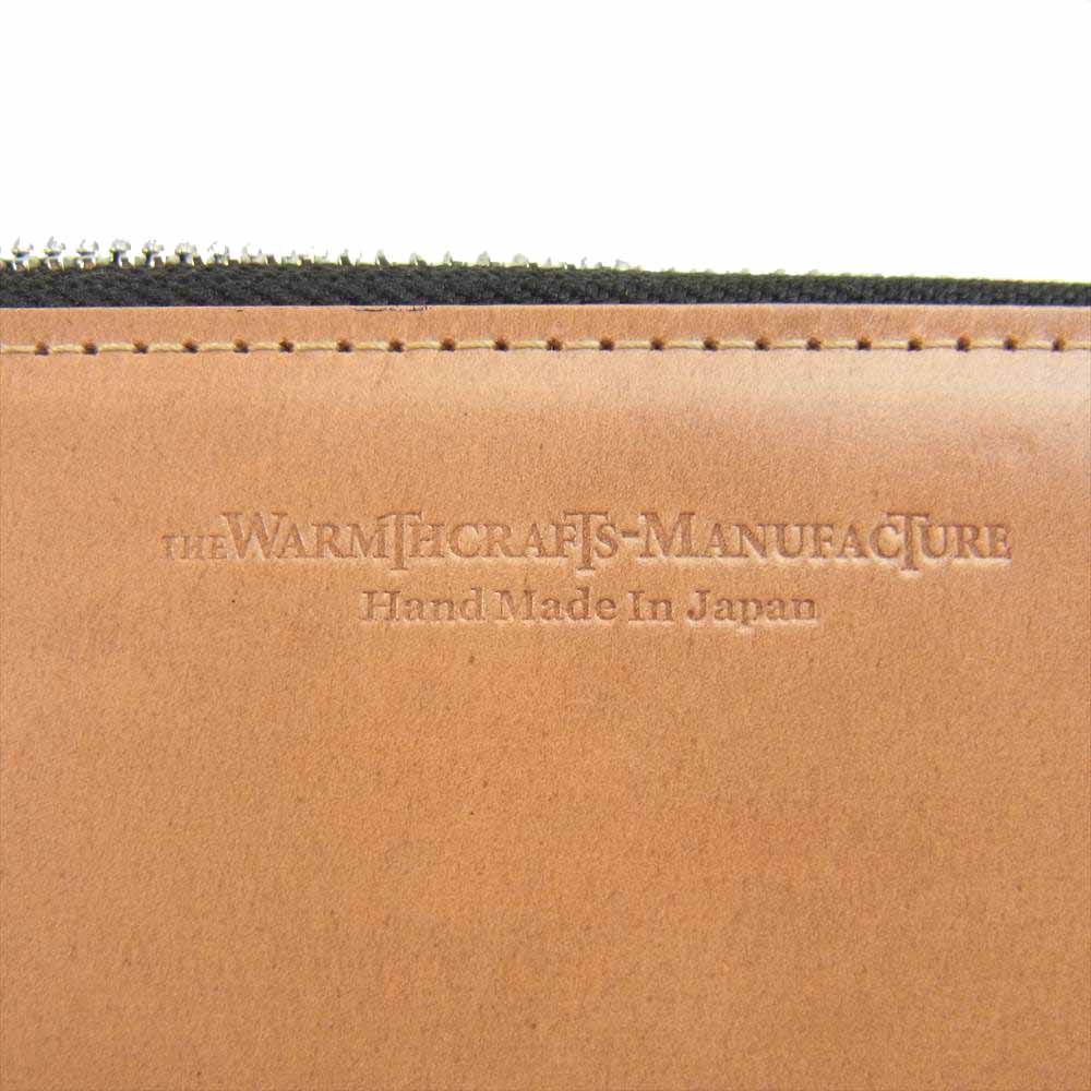 ウォームスクラフツ マニュファクチャー CORDVAN ZIPPED MIDDLECASE コードバン ジップ ミドル ケース ベージュ系【美品】【中古】