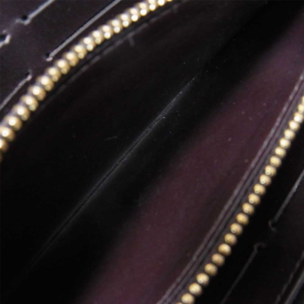 LOUIS VUITTON ルイ・ヴィトン M90152 モノグラム ヴェルニ ポルトフォイユ サラ ダークブラウン系【中古】