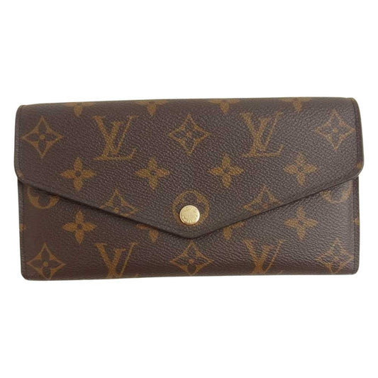 LOUIS VUITTON ルイ・ヴィトン M60531 モノグラム ポルトフォイユ サラ ブラウン系【中古】