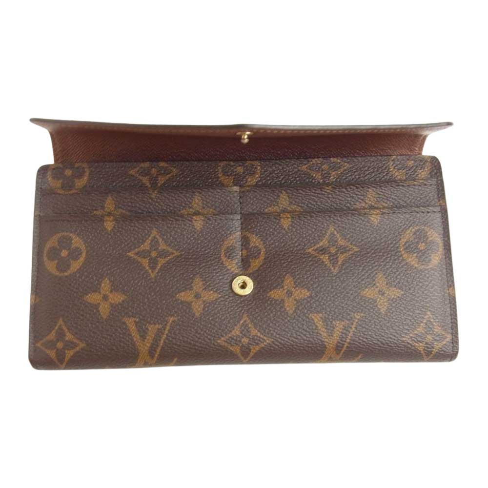 LOUIS VUITTON ルイ・ヴィトン M60531 モノグラム ポルトフォイユ サラ ブラウン系【中古】