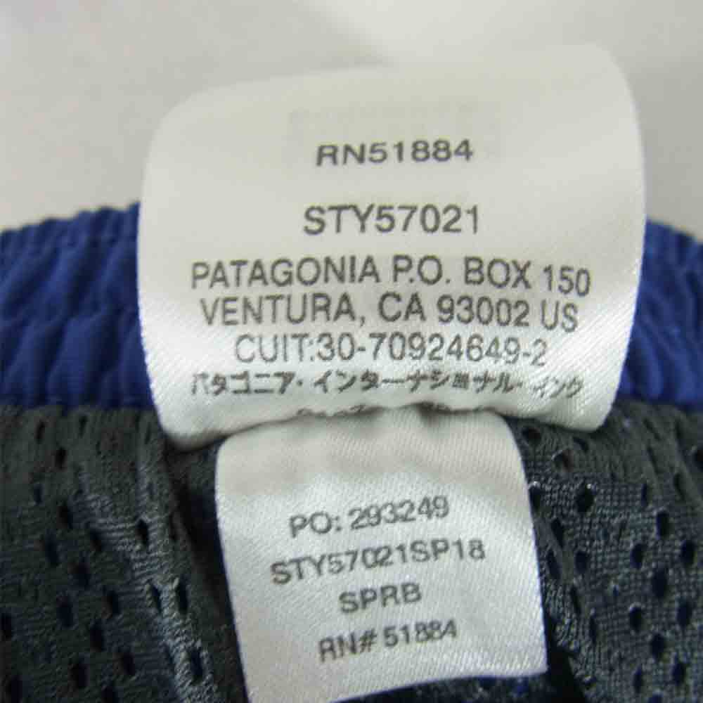 patagonia パタゴニア 18SS 57021 BAGGIES SHORTS 5inch ショーツ ハーフ パンツ ブルー ブルー系 M【中古】