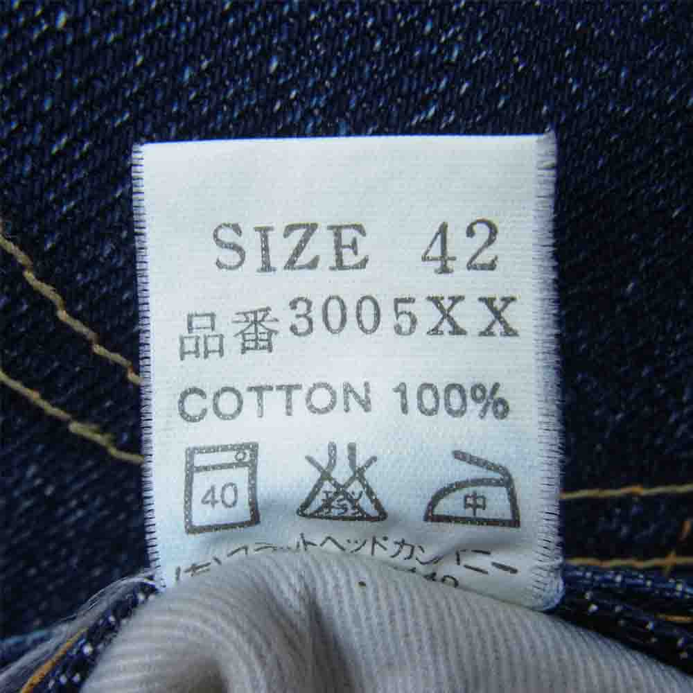 THE FLAT HEAD ザフラットヘッド 3005ＸＸ ボタンフライ デニム パンツ インディゴブルー系 42【中古】