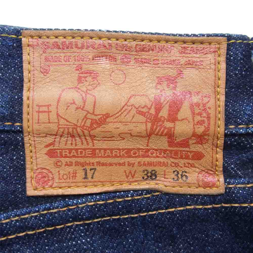 SAMURAI JEANS サムライジーンズ S5000VX 210Z ボタンフライ セルビッチ デニム パンツ インディゴブルー系 38【中古】