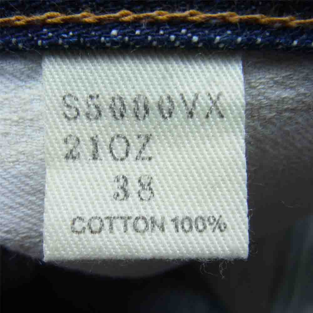 SAMURAI JEANS サムライジーンズ S5000VX 210Z ボタンフライ セルビッチ デニム パンツ インディゴブルー系 38【中古】