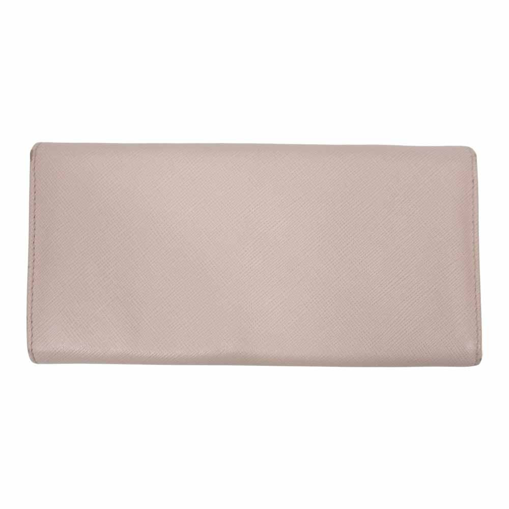 Salvatore Ferragamo サルヴァトーレフェラガモ ヴァラリボン 三つ折り 長財布 ピンク系【中古】