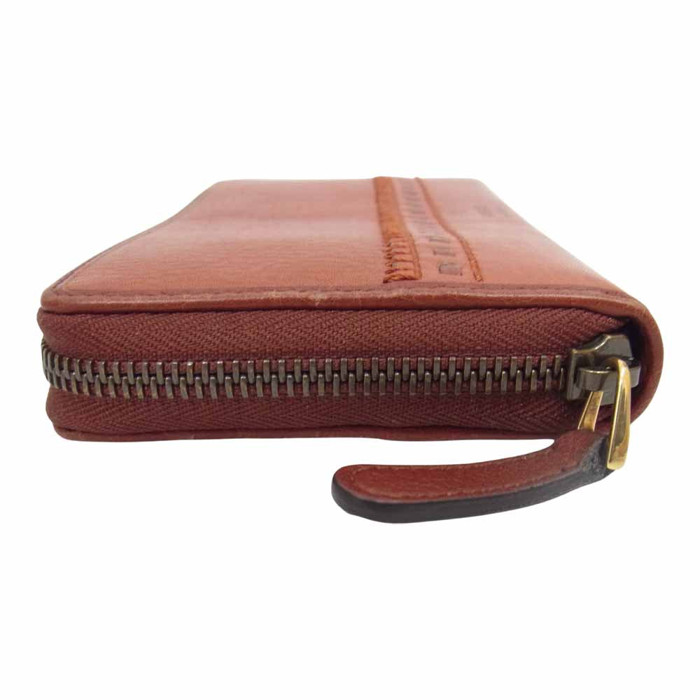 GUCCI グッチ 338580 レイドバック クラフティー レザー ラウンドファスナー 長財布 ブラウン系【中古】