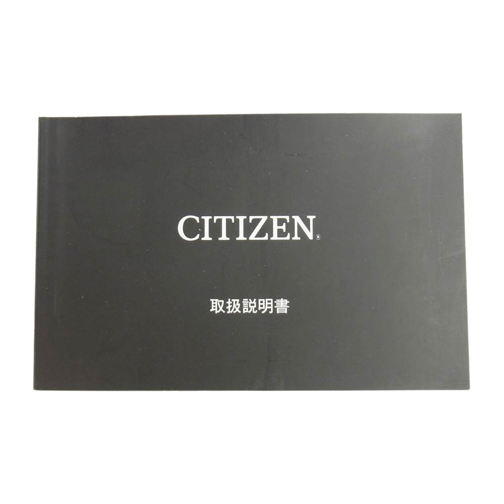 CITIZEN シチズン ES9352-13E xC 100周年記念モデル チタニアライン ハッピーフライト エコドライブ 電波 時計 ブラウン系【極上美品】【中古】